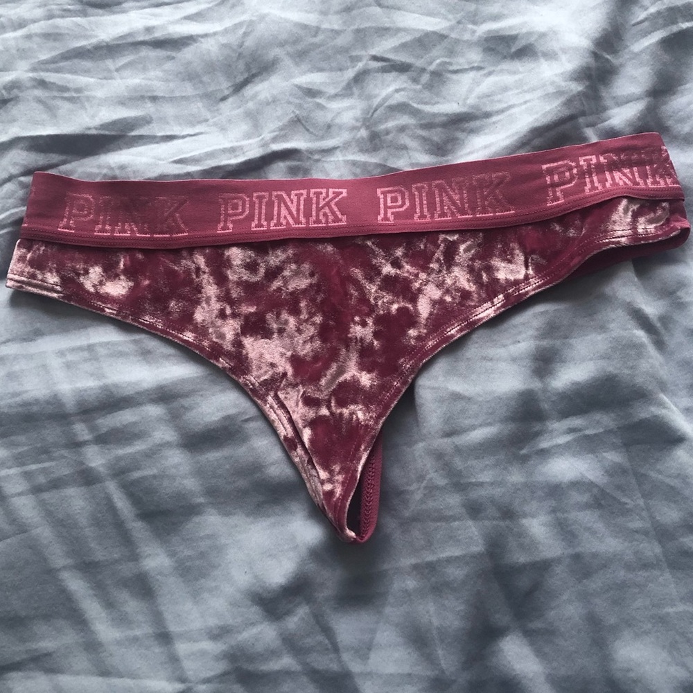 Victoria’s Secret pink velvet panties